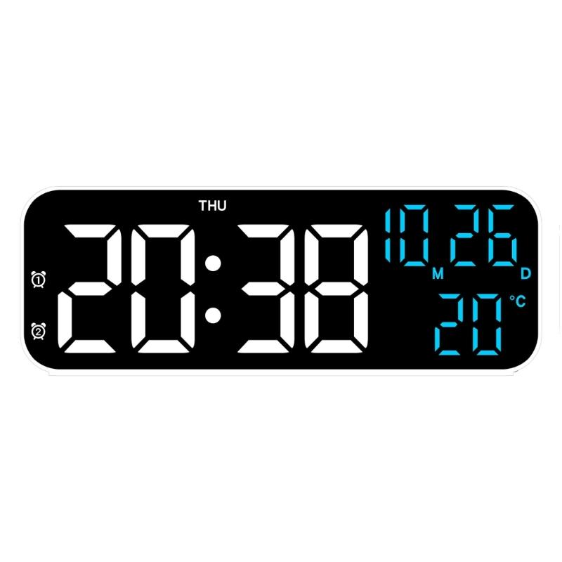 Versatile LED Alarm Clock with Temperature and Humidity Display Durable 12/24 Hour Format and 3 Adjustable Brightness
Versatile LED Alarm Clock with Temperature and Humidity Display Durable 12/24 Hour Format and 3 Adjustable Brightness
