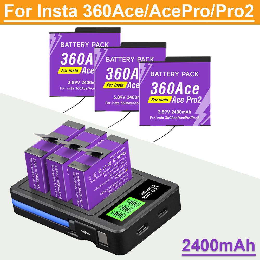 2400 мАч Высокая емкость для Insta360 Ace Pro Ace Battery + 3-слотовое светодиодное быстрое зарядное устройство для Insta 360 Ace Pro 2 Экшн-камера Аксессуары 1battery
2400 мАч Высокая емкость для Insta360 Ace Pro Ace Battery + 3-слотовое светодиодное быстрое зарядное устройство для Insta 360 Ace Pro 2 Экшн-камера Аксессуары 1battery