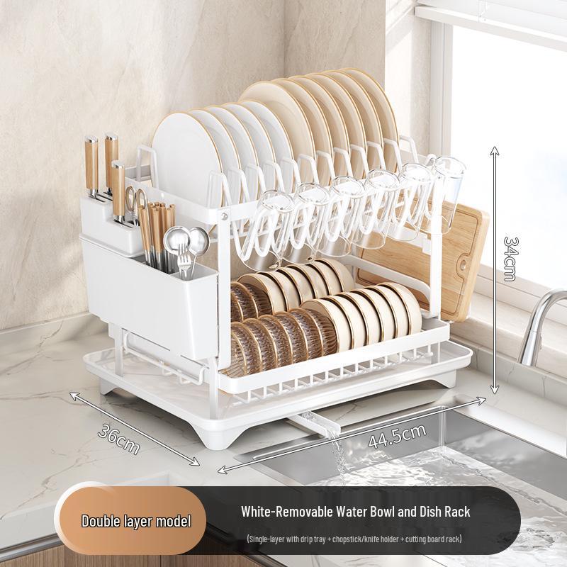 Органайзер для посуды и мисок на кухонную столешницу с подставкой для палочек и ножей
Органайзер для посуды и мисок на кухонную столешницу с подставкой для палочек и ножей