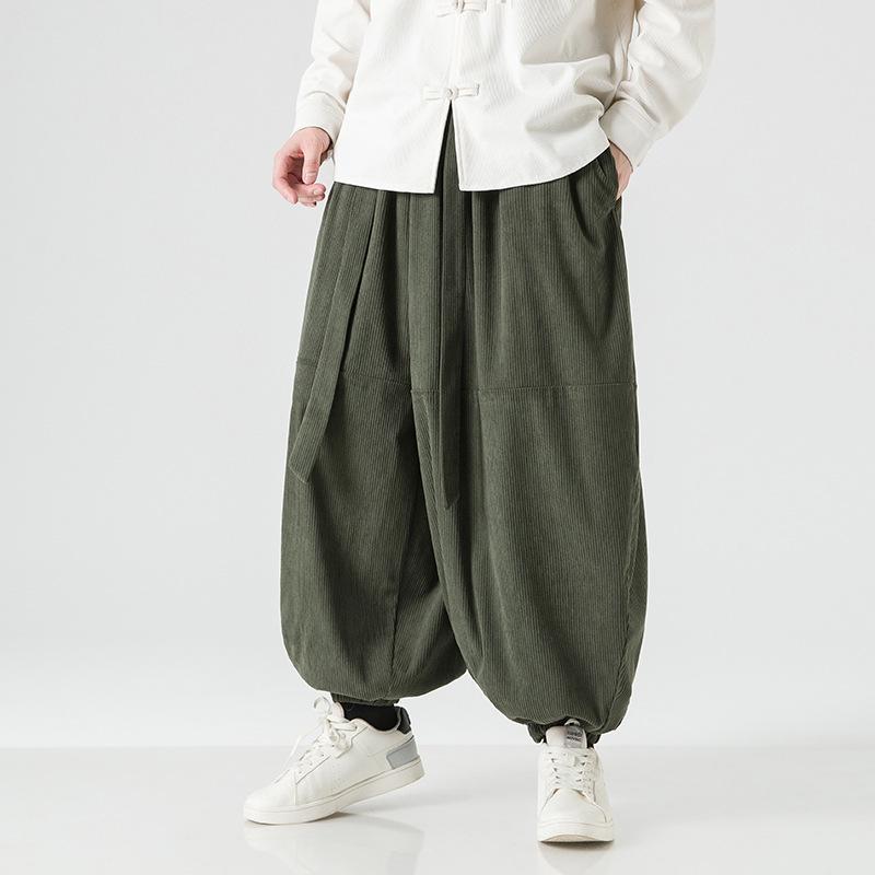 2024 Autumn/Winter Men s Plus Size Chinese Style Harem Pants: Casual Wide-Leg Lantern Design M зелёный
2024 Autumn/Winter Men s Plus Size Chinese Style Harem Pants: Casual Wide-Leg Lantern Design M зелёный