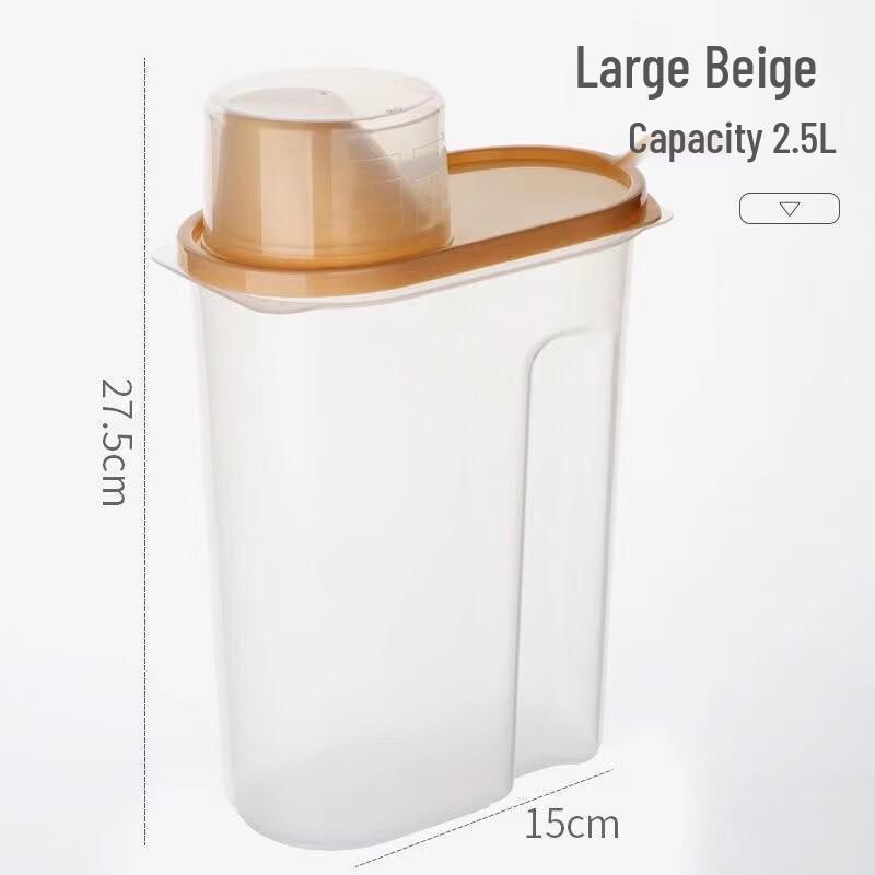 Changbaosen 2.5L Airtight Grain Storage Containers with Measuring Cup (Set of 5)
Changbaosen 2.5L Airtight Grain Storage Containers with Measuring Cup (Set of 5)