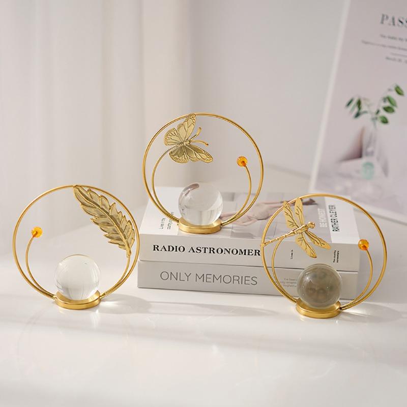 Home OrnamentsTV Cabinet Decorations Living Room Entrance HallTabletop Ironwork Crystal Ball Butterfly crystal ball
Home OrnamentsTV Cabinet Decorations Living Room Entrance HallTabletop Ironwork Crystal Ball Butterfly crystal ball