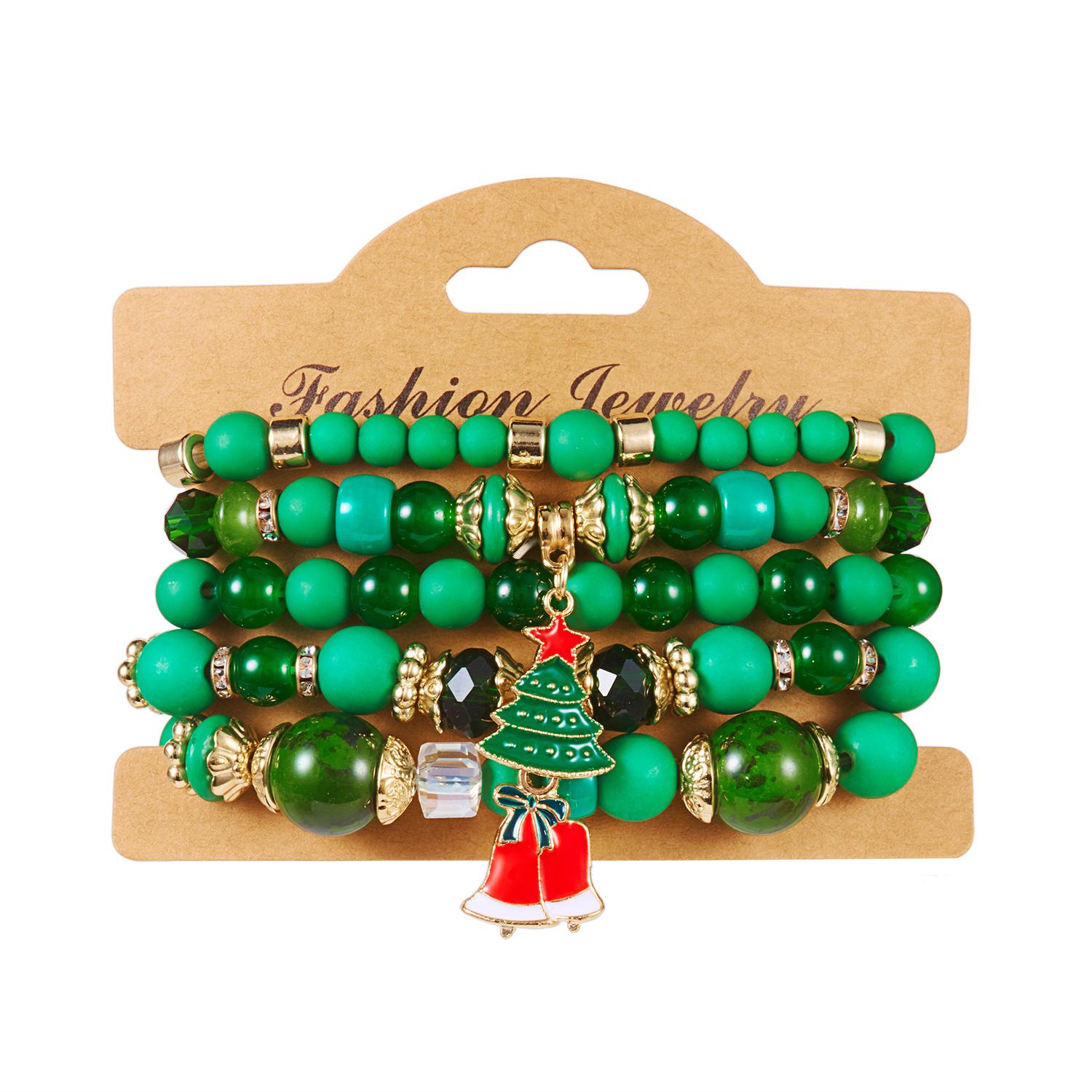 5 Pcs/Set Merry Christmas Santa Claus Xmas Tree Bracelet For Women Colorful Crystal Beads Snowflake Bracelets New Year Jewelry
5 Pcs/Set Merry Christmas Santa Claus Xmas Tree Bracelet For Women Colorful Crystal Beads Snowflake Bracelets New Year Jewelry