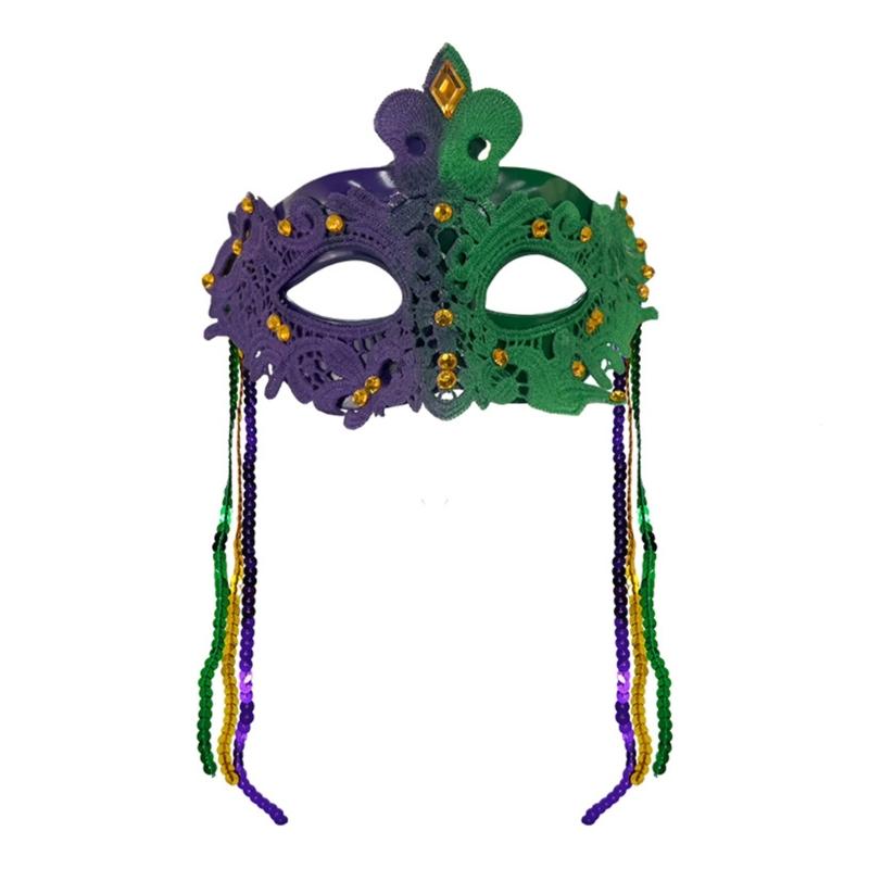 Elegant Masquerades Mask With Detachable Tassels Plastic Face Cover Cosutme For Halloween Cosplay And Festive Event
Elegant Masquerades Mask With Detachable Tassels Plastic Face Cover Cosutme For Halloween Cosplay And Festive Event