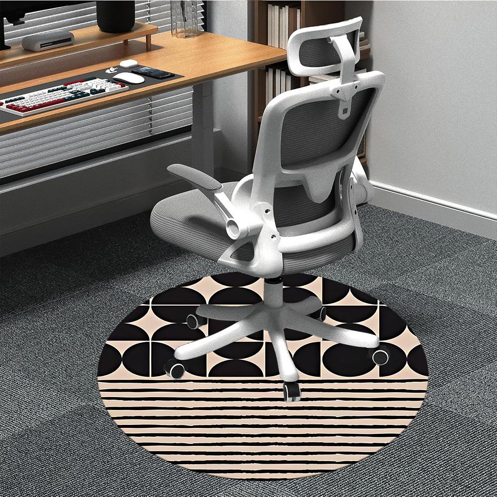 1pc Black and white Abstract Pattern Office Round Area Rug, Indoor Mat Suitable For Office, Under Office Chairs Bedroom Living Room Home Decor133 80cm by 80cm
1pc Black and white Abstract Pattern Office Round Area Rug, Indoor Mat Suitable For Office, Under Office Chairs Bedroom Living Room Home Decor133 80cm by 80cm