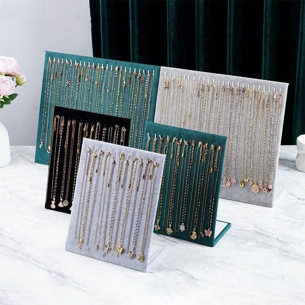 Large Necklace Display Shelf Hanging Jewelry Collection Rack Useful Bracelet Display Board S чорний
Large Necklace Display Shelf Hanging Jewelry Collection Rack Useful Bracelet Display Board S чорний