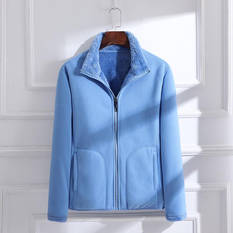 Unisex Reversible Fleece Jacket: Thickened Velvet Windsheeter with Polar Fleece Inner, Perfect for Autumn and Winter M
Unisex Reversible Fleece Jacket: Thickened Velvet Windsheeter with Polar Fleece Inner, Perfect for Autumn and Winter M