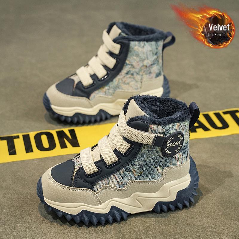 2025 Winter Fleece-Lined High-Top Sports Shoes for Boys - Cotton Boots for Middle and Big Kids, Indoor & Outdoor Wear 31 синій
2025 Winter Fleece-Lined High-Top Sports Shoes for Boys - Cotton Boots for Middle and Big Kids, Indoor & Outdoor Wear 31 синій