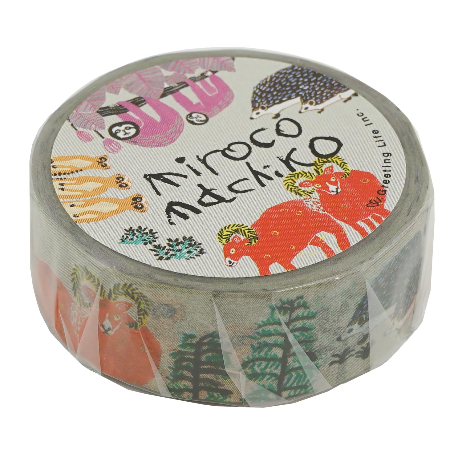 Greeting Life Miroko Machiko Masking 15mm Animal Family Tape, Wide, Design, MRZ-66, Off-White
Greeting Life Miroko Machiko Masking 15mm Animal Family Tape, Wide, Design, MRZ-66, Off-White