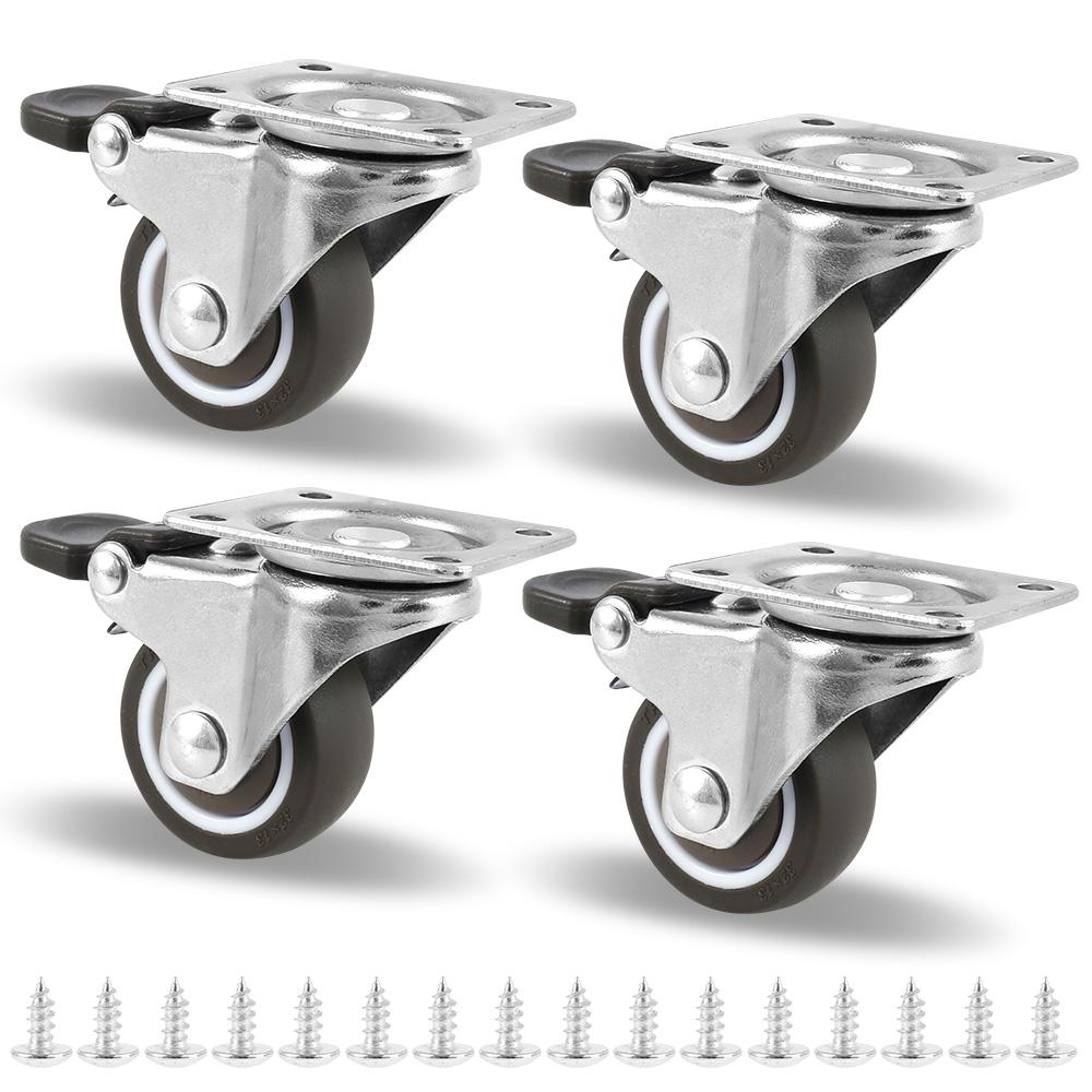 4Pc Heavy Duty Swivel Castor Silent Trolley Wheels Furniture Rubber Rotatable Caster with Safety Lock Brake for Table Chair Sofa
4Pc Heavy Duty Swivel Castor Silent Trolley Wheels Furniture Rubber Rotatable Caster with Safety Lock Brake for Table Chair Sofa