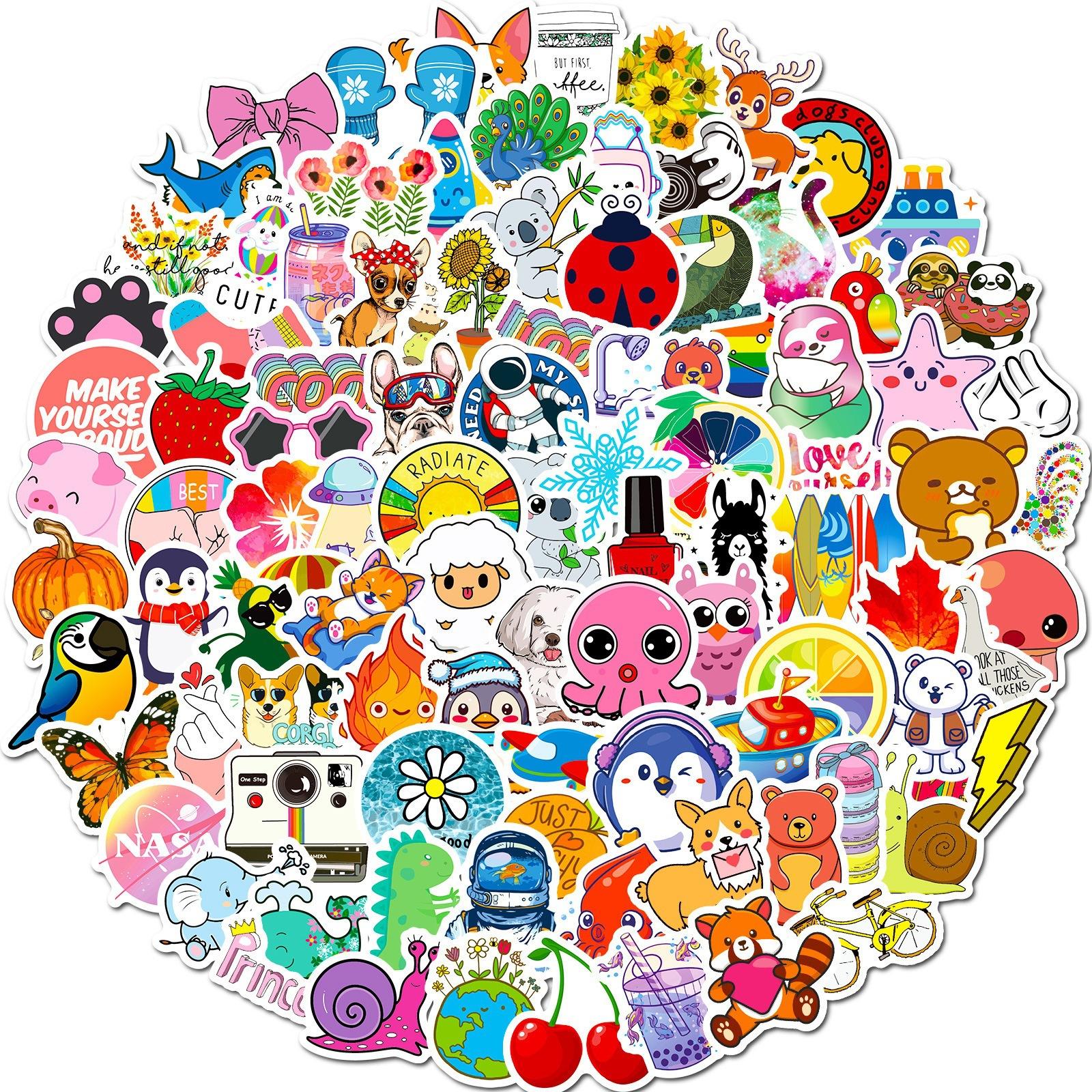 100 Small Size 4cm Colorful Flywheel Mix and Match Small Fresh Stickers Ins Style VSCO Cute Cartoon
100 Small Size 4cm Colorful Flywheel Mix and Match Small Fresh Stickers Ins Style VSCO Cute Cartoon