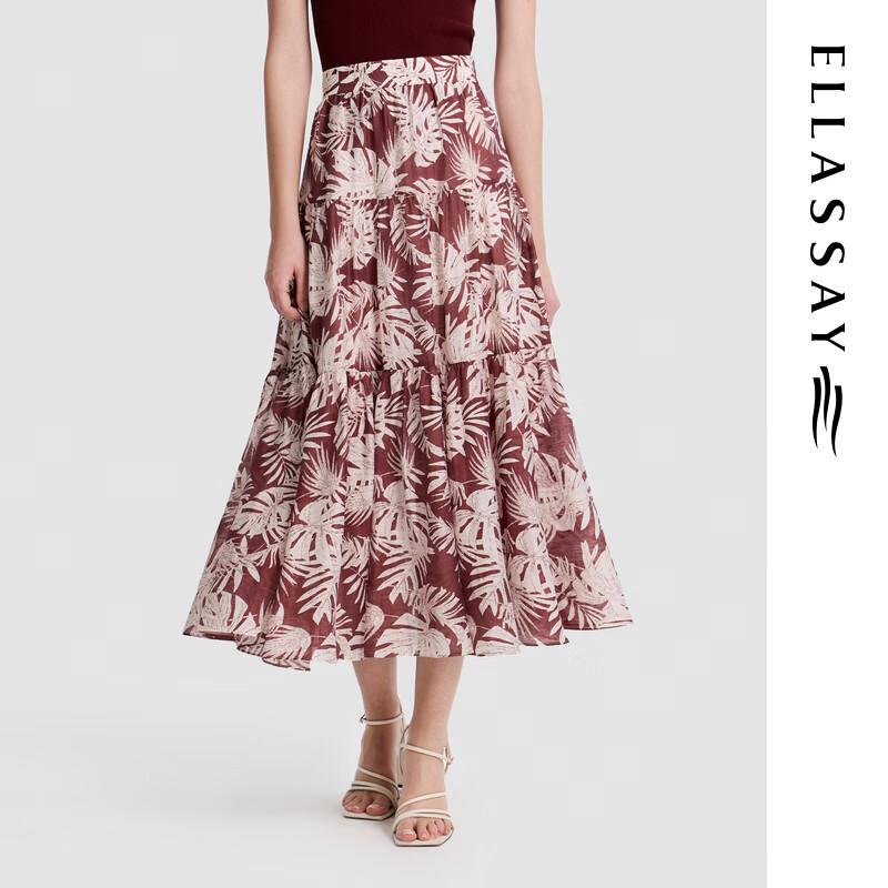 ELLASSAY Palm Leaf Print A-line Midi Skirt S
ELLASSAY Palm Leaf Print A-line Midi Skirt S