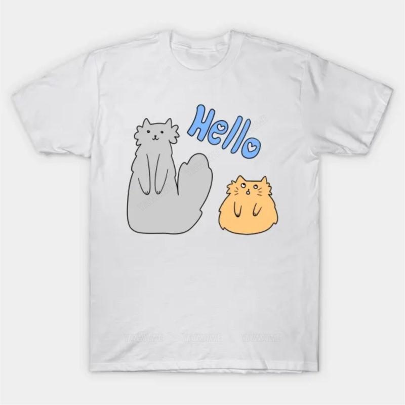 New arrived short sleeve brand cotton top Mens brand fashion tshirt Summer T shirts For Men Hello Gray And Orange Cat T Shirt 4XL
New arrived short sleeve brand cotton top Mens brand fashion tshirt Summer T shirts For Men Hello Gray And Orange Cat T Shirt 4XL