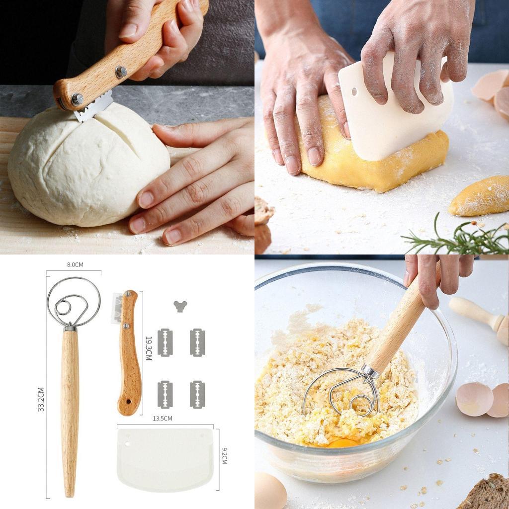 Bread Baking Tool Dough Whisk Set for Cake Pizza Pastry Egg Beater Mixer Scraper X3UC China Mainland
Bread Baking Tool Dough Whisk Set for Cake Pizza Pastry Egg Beater Mixer Scraper X3UC China Mainland