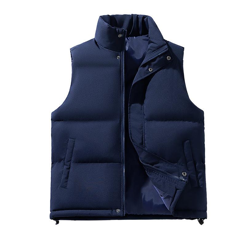 Autumn and winter cotton thickened middle-aged and young people solid color stand-up collar vest men s solid color sports jacket vest versatile M
Autumn and winter cotton thickened middle-aged and young people solid color stand-up collar vest men s solid color sports jacket vest versatile M