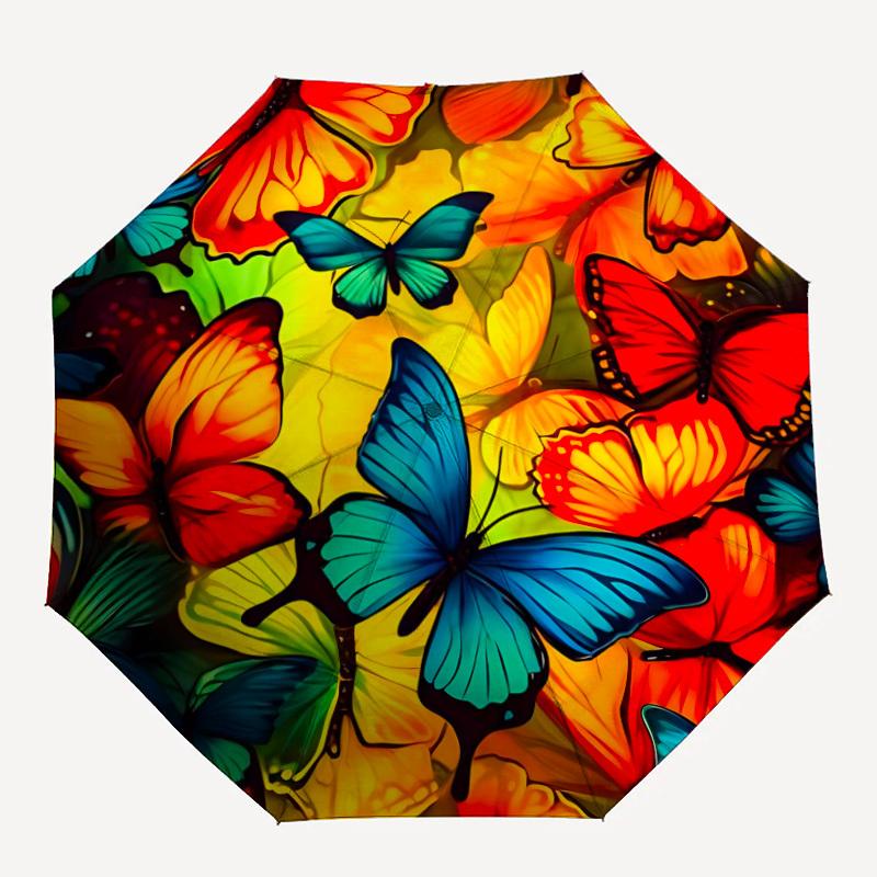 1pc Butterfly Garden Automatic Open/Close, 8-Rib Durable Frame, Compact Folding, Elegant Man/Women s Travel021
1pc Butterfly Garden Automatic Open/Close, 8-Rib Durable Frame, Compact Folding, Elegant Man/Women s Travel021