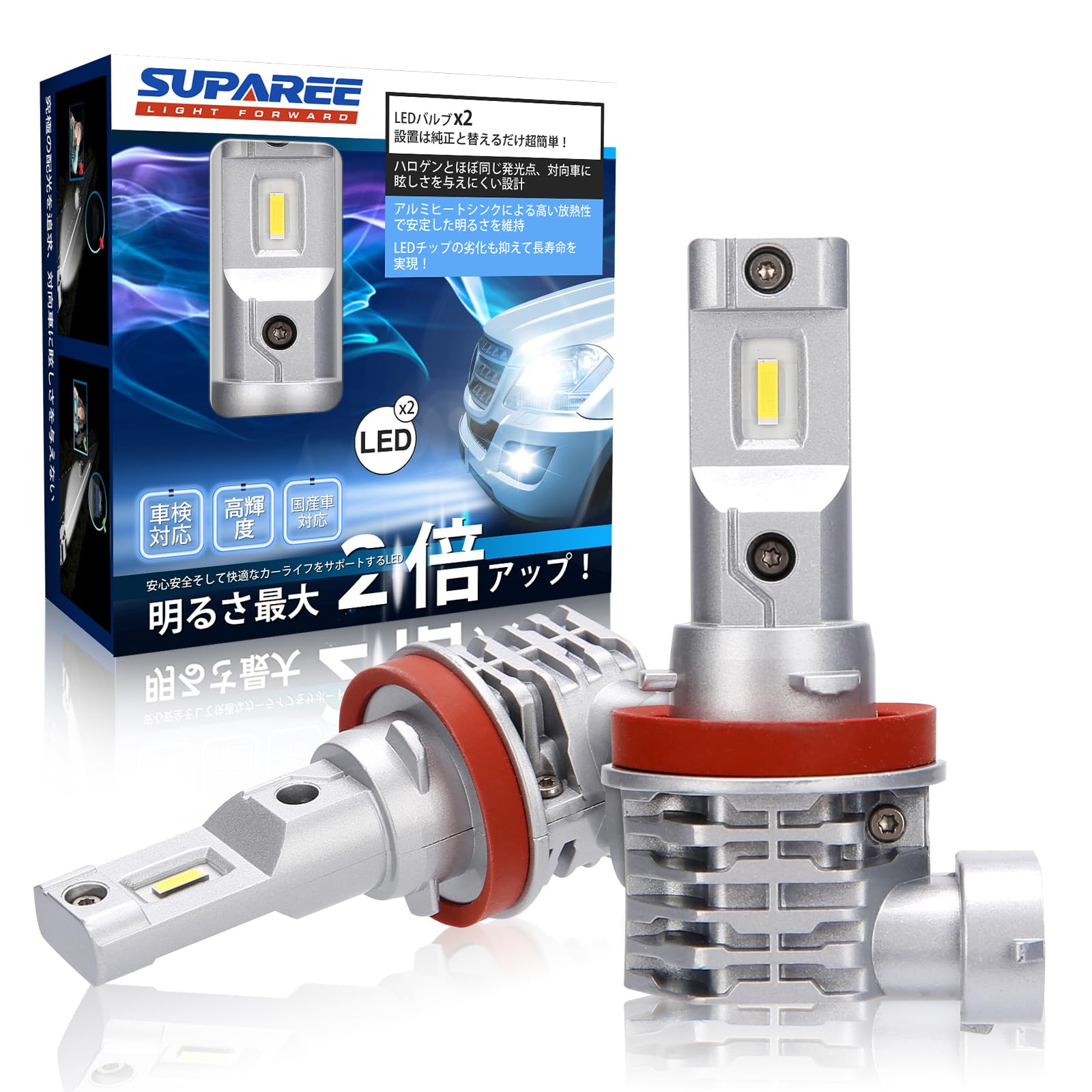 SUPAREE H8 H11 H16 LED Совместимый с техосмотром новых автомобилей для автомобилей с гибридным и электрическим приводом Супер туман 2 3 года гарантии Фары, Соответствует, 12В/24В белый
SUPAREE H8 H11 H16 LED Совместимый с техосмотром новых автомобилей для автомобилей с гибридным и электрическим приводом Супер туман 2 3 года гарантии Фары, Соответствует, 12В/24В белый