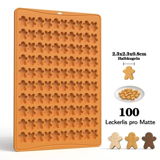 Gingerbread Man Cookie Mould 100 Holes Silicone Baking Cookie Mould Mini Pet Puppy Snack Cookie Grinder DIY Chocolate Moulds
Gingerbread Man Cookie Mould 100 Holes Silicone Baking Cookie Mould Mini Pet Puppy Snack Cookie Grinder DIY Chocolate Moulds