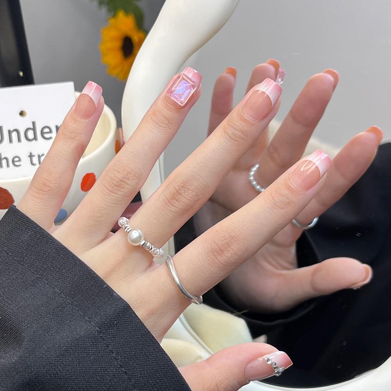 Xiaohongshu Самые продаваемые роскошные французские накладные ногти «кошачий глаз» с бриллиантовыми акцентами - Наклейки для ногтей ручной работы Handmade Nails XS Size #10pcs/bag
Xiaohongshu Самые продаваемые роскошные французские накладные ногти «кошачий глаз» с бриллиантовыми акцентами - Наклейки для ногтей ручной работы Handmade Nails XS Size #10pcs/bag