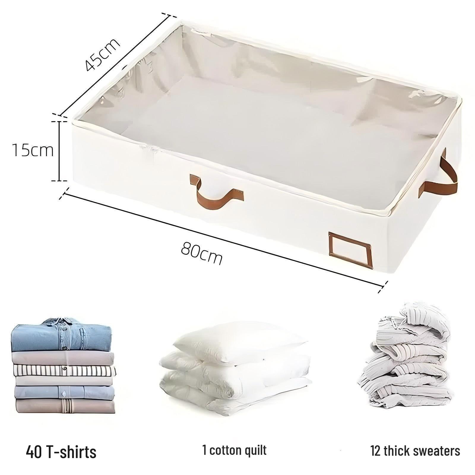 Collapsible Bed Storage Bag for Quilts and Clothes - Dustproof Wardrobe Organizer Single piece
Collapsible Bed Storage Bag for Quilts and Clothes - Dustproof Wardrobe Organizer Single piece