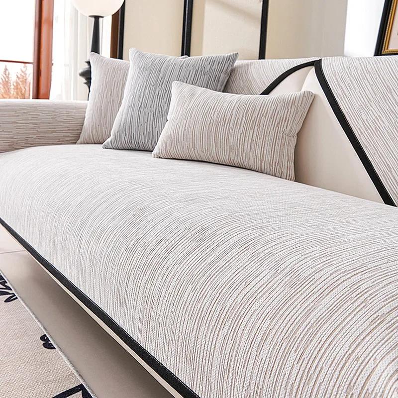 Four Seasons Universal Chenille Sofa Cover Sofa Pad Nordic Striped Sofa Mat for Living Room Non-Slip L Shaped Couch Cushion A 70x70
Four Seasons Universal Chenille Sofa Cover Sofa Pad Nordic Striped Sofa Mat for Living Room Non-Slip L Shaped Couch Cushion A 70x70