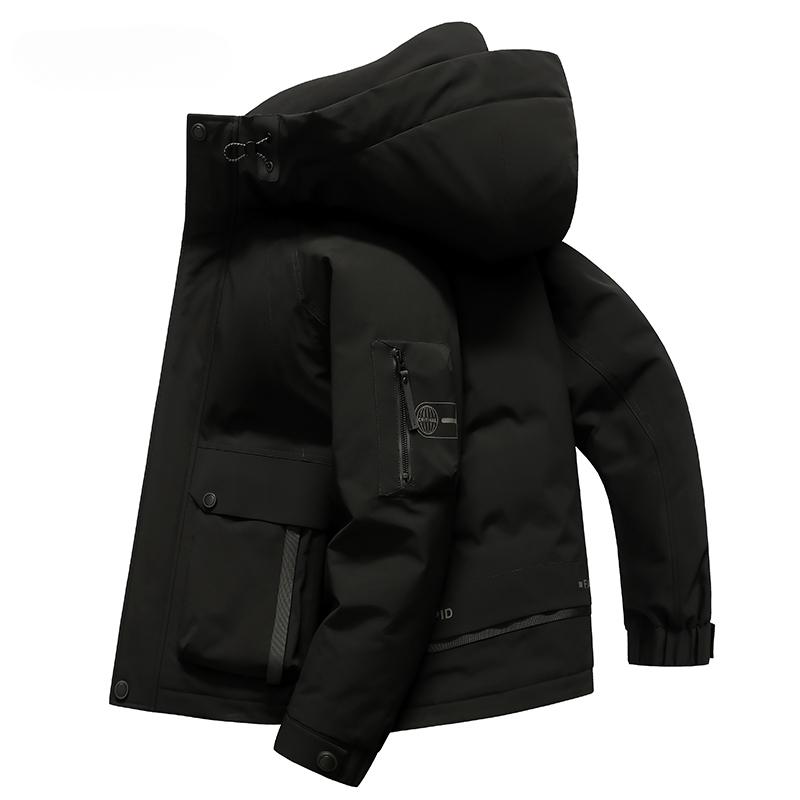 Мужская рабочая куртка-пуховик осень-зима новая мода универсальная теплая короткая куртка для отдыха S