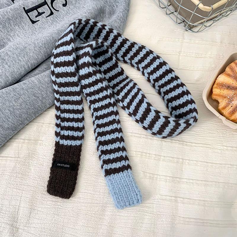 Scarf Autumn Winter Stripe Style Muffler Versatile Warm Scarf Korean Edition Atmosphere Student Neck Guard Narrow Edition Scarf M
Scarf Autumn Winter Stripe Style Muffler Versatile Warm Scarf Korean Edition Atmosphere Student Neck Guard Narrow Edition Scarf M