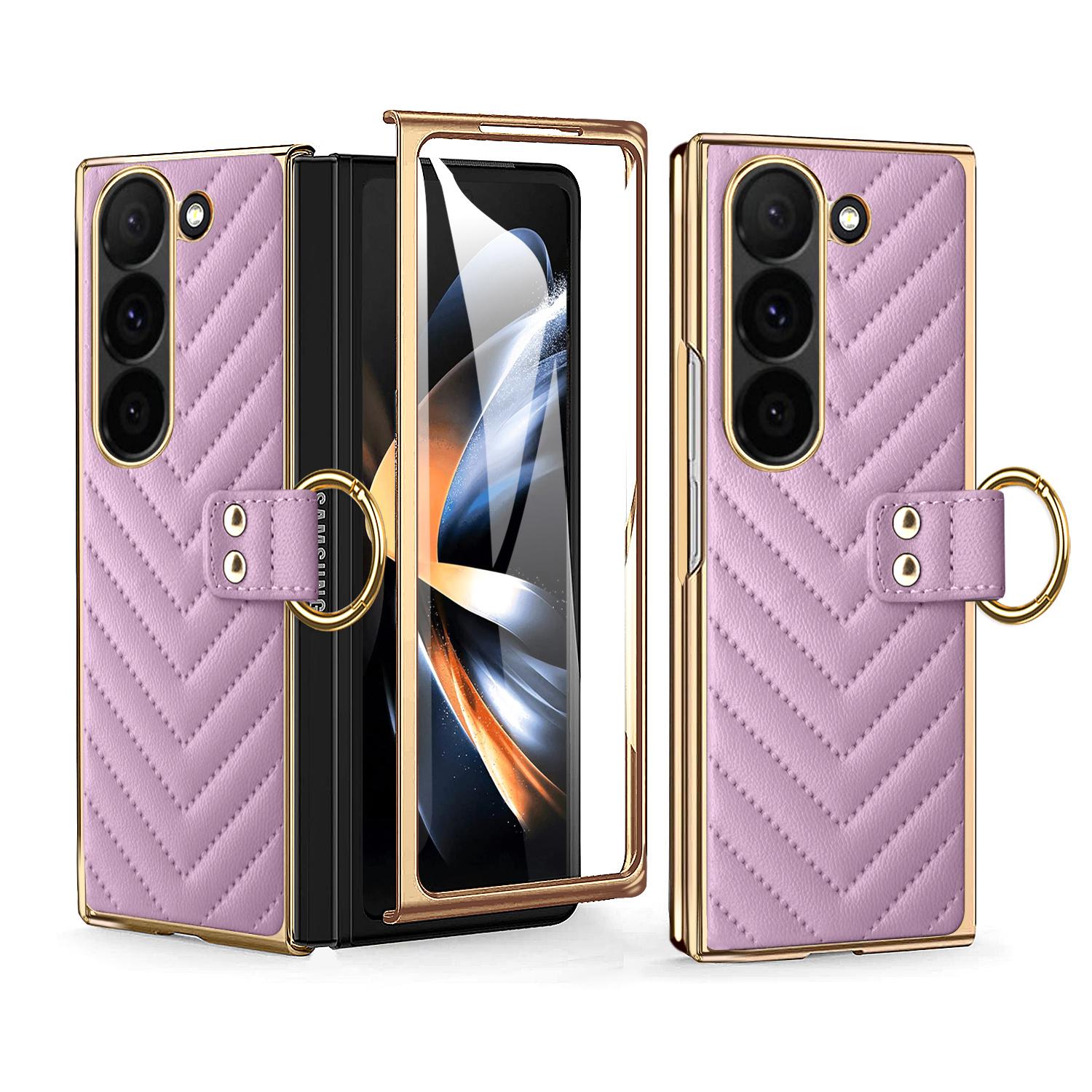 for Samsung Galaxy Z Fold 7 Case with Ring Holder&Built-in Screen Protector Women Quilted Leather Z Fold 6 5 4 Phone Case For samsung Z fold7 фіолетовий
for Samsung Galaxy Z Fold 7 Case with Ring Holder&Built-in Screen Protector Women Quilted Leather Z Fold 6 5 4 Phone Case For samsung Z fold7 фіолетовий