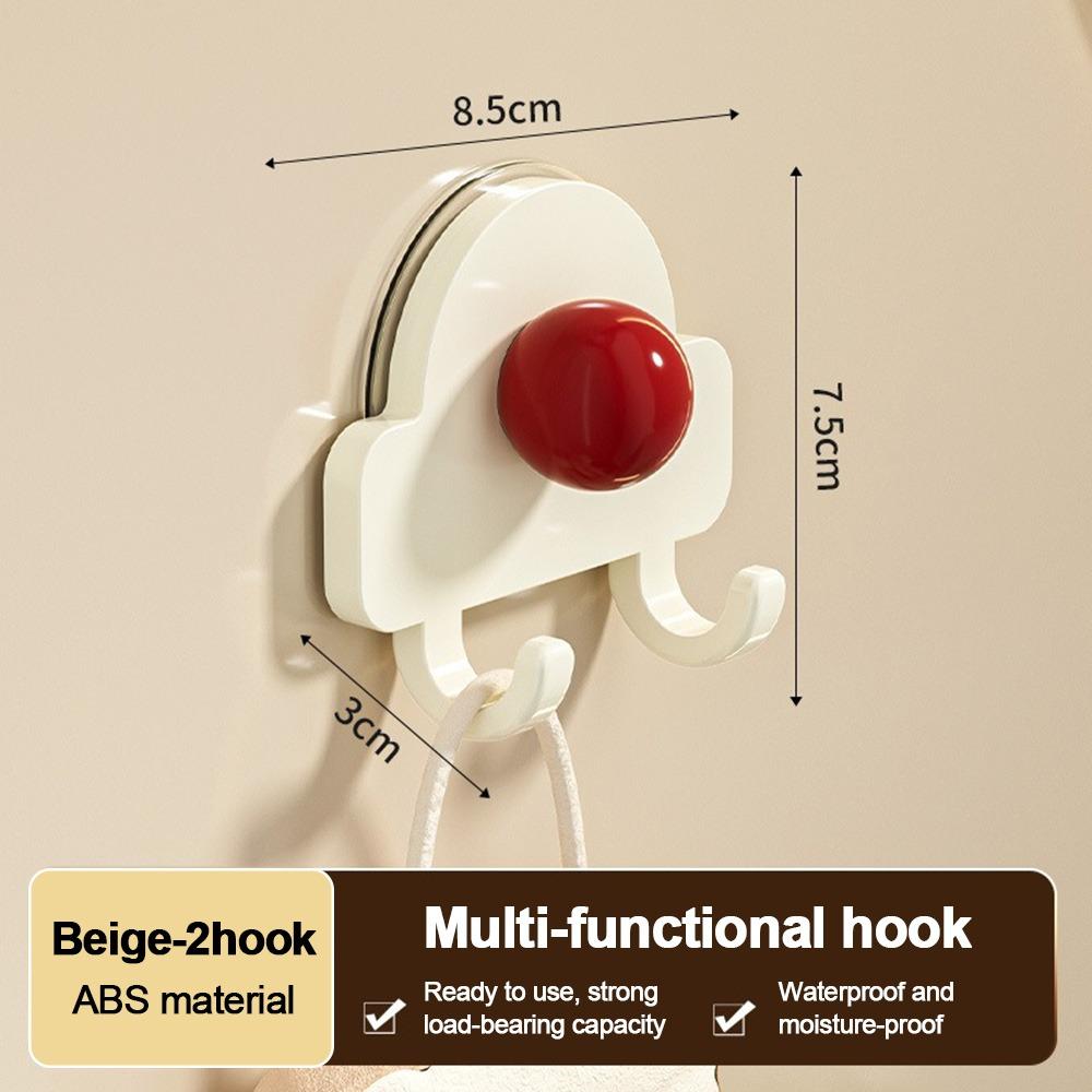 Plastic Bathroom Towel Holder Suction Cup Coat Rack Living Room Bathroom Kitchen beige-2hook
Plastic Bathroom Towel Holder Suction Cup Coat Rack Living Room Bathroom Kitchen beige-2hook
