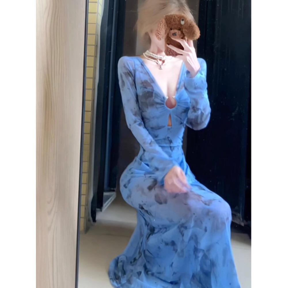 Blueprint V-Neck Long Sleeve Bodycon Fishtail Dress - Spring Socialite Style Extra Large
Blueprint V-Neck Long Sleeve Bodycon Fishtail Dress - Spring Socialite Style Extra Large