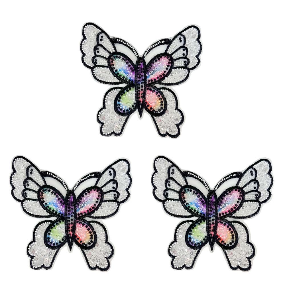 3PCS 3D Butterfly Sequin Patch Handmade Clothes Appliques Wedding Dress Clothing Patch Sewing чёрный
3PCS 3D Butterfly Sequin Patch Handmade Clothes Appliques Wedding Dress Clothing Patch Sewing чёрный