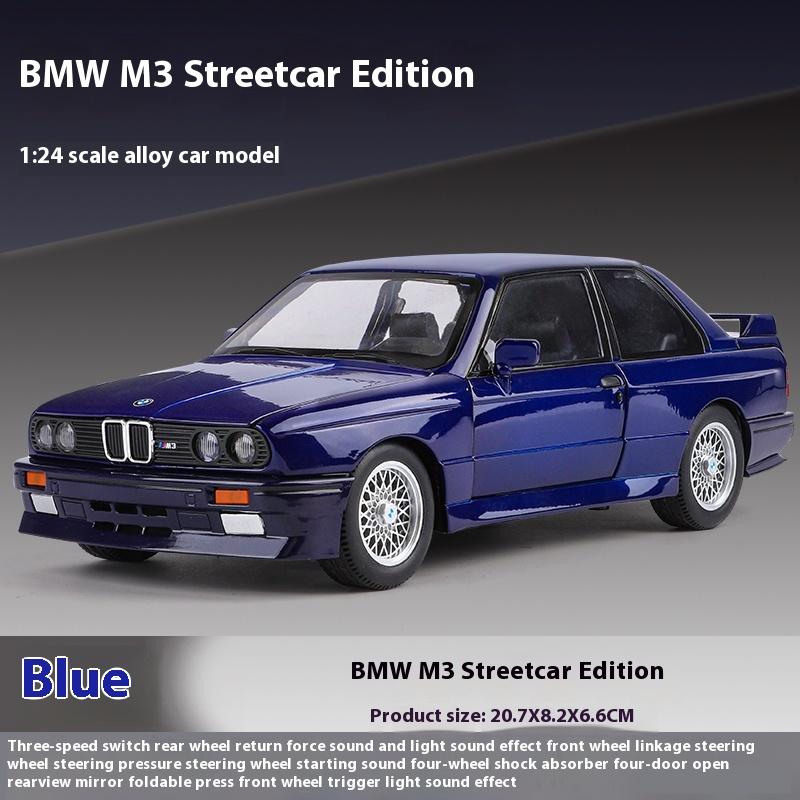 1:24 BMW M3 E30 Alloy Sport Racing Car Model Diecast Metal Classic Car Vehicle Model Simulation Sound & Light Toy Birthday Gifts синій
1:24 BMW M3 E30 Alloy Sport Racing Car Model Diecast Metal Classic Car Vehicle Model Simulation Sound & Light Toy Birthday Gifts синій
