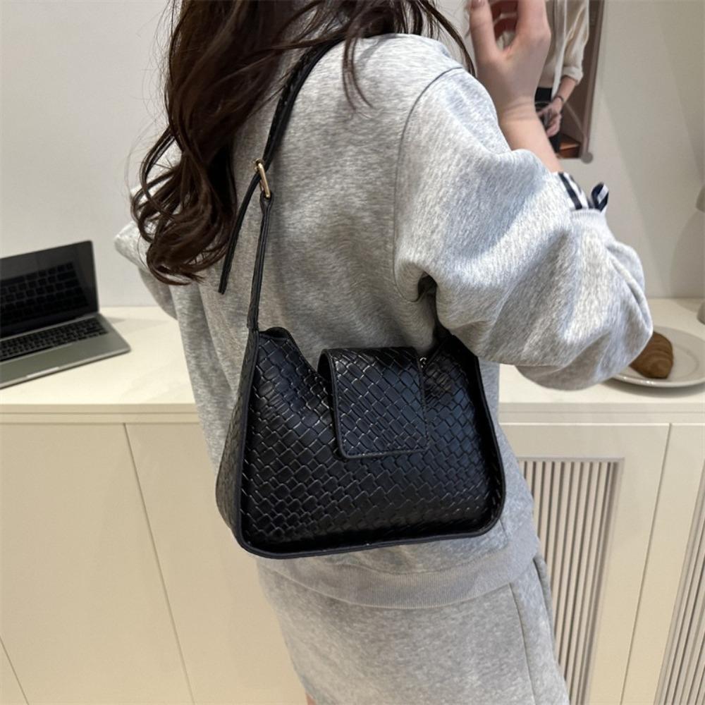 Purse Weave Shoulder Bag Solid Color Underarm Bag Simple Pu Leather Handbag Students сірий
Purse Weave Shoulder Bag Solid Color Underarm Bag Simple Pu Leather Handbag Students сірий