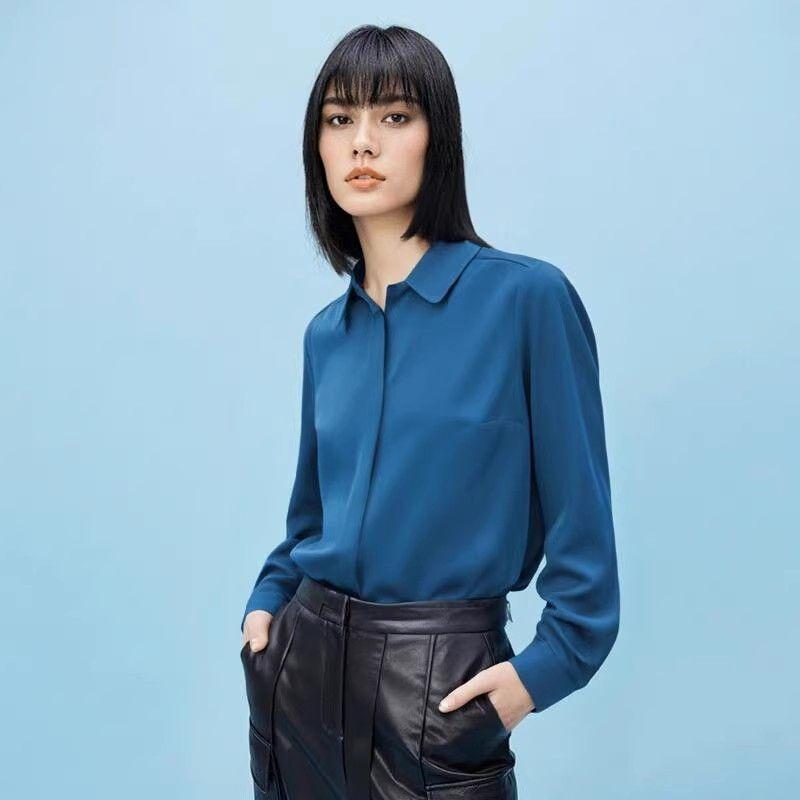 Women s V-neck Long-Sleeve Chic Beautiful Autumn Chiffon Blouse Blue S
Women s V-neck Long-Sleeve Chic Beautiful Autumn Chiffon Blouse Blue S