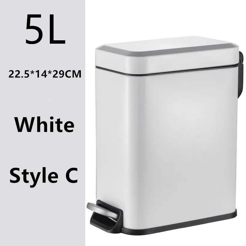 Новый 5-литровый мусорный бак из нержавеющей стали с бесшумной крышкой для кухни, домашнего офиса, ножная педаль, автоматический мусорный бак 5L
Новый 5-литровый мусорный бак из нержавеющей стали с бесшумной крышкой для кухни, домашнего офиса, ножная педаль, автоматический мусорный бак 5L