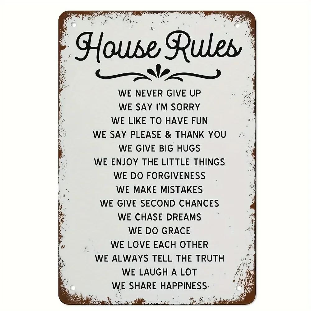Exceptionally Designed House Rules Sign Antique Aluminum Inspiring Ideal for Home Office Bar Decor 20x30cm
Exceptionally Designed House Rules Sign Antique Aluminum Inspiring Ideal for Home Office Bar Decor 20x30cm