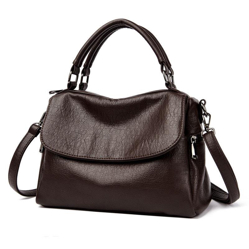 Soft leather large-capacity shoulder crossbody bag, simple and elegant mom bag, multi-compartment practical women s bag M коричневый
Soft leather large-capacity shoulder crossbody bag, simple and elegant mom bag, multi-compartment practical women s bag M коричневый