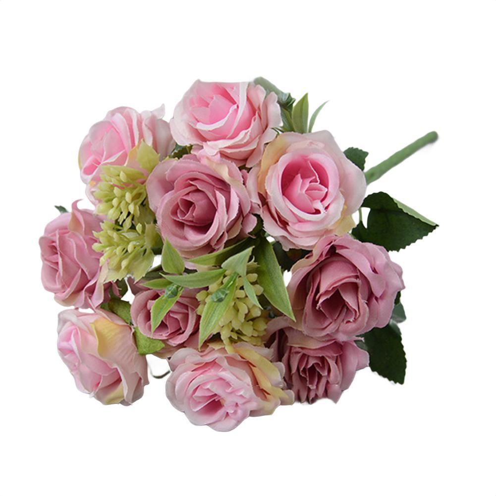 Artificial rose bouquet with 10 small flowers for weddings and home decoration ярко-розовый
Artificial rose bouquet with 10 small flowers for weddings and home decoration ярко-розовый