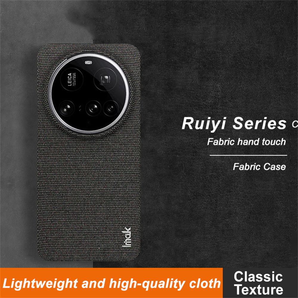 IMAK Ruiyi Series for Xiaomi 15 Ultra Case Fabric Texture Leather+PC Phone Back Cover Black
IMAK Ruiyi Series for Xiaomi 15 Ultra Case Fabric Texture Leather+PC Phone Back Cover Black