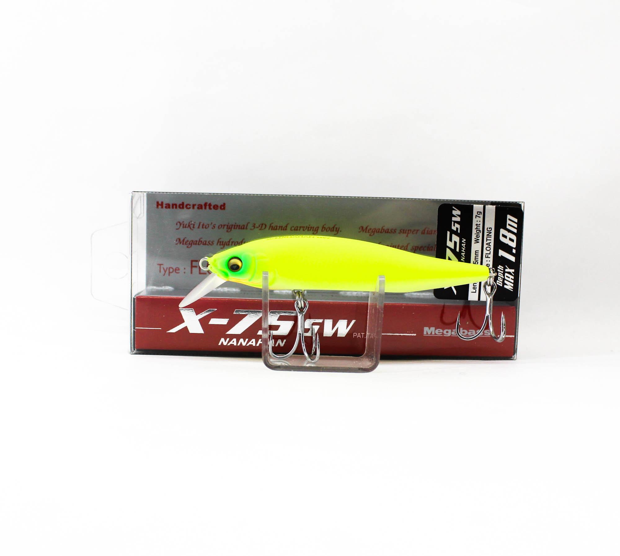 Megabass X-Nanahan SW 75 mm 1/4 oz Floating Lure Do Chart (3555) 
Megabass X-Nanahan SW 75 mm 1/4 oz Floating Lure Do Chart (3555)