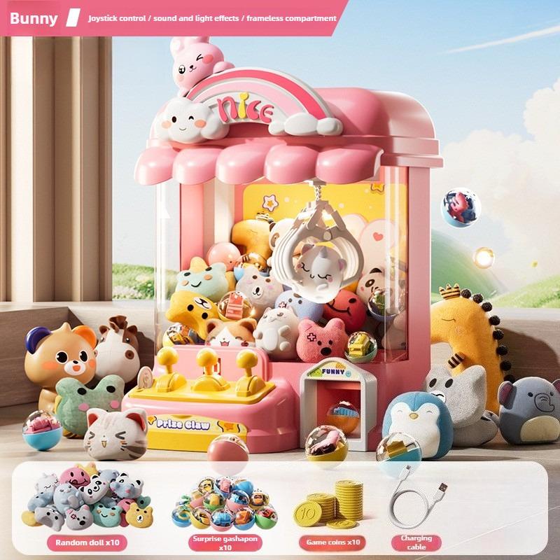 Small Claw Machine Toys Dual Power Supply Kids Electric Coin Operated Clip Doll Game Machines Kids Birthday Christmas Gifts
Small Claw Machine Toys Dual Power Supply Kids Electric Coin Operated Clip Doll Game Machines Kids Birthday Christmas Gifts