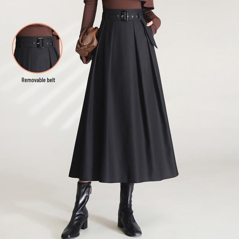 Bailuyu Women s High-Waist Pleated A-line Midi Skirt L
Bailuyu Women s High-Waist Pleated A-line Midi Skirt L