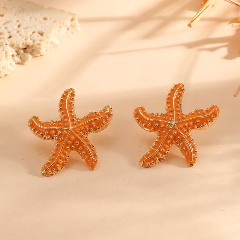 1 Pair Bohemian Starfish Pendant Earrings For Beach And Ocean Women Trendy Personality Jewelry Accessory оранжевый
1 Pair Bohemian Starfish Pendant Earrings For Beach And Ocean Women Trendy Personality Jewelry Accessory оранжевый
