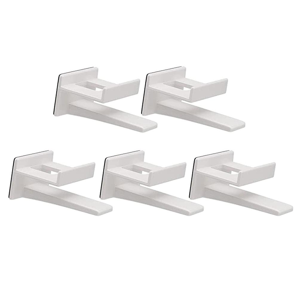 5 шт. самоклеящиеся крючки для бейсбольных кепок, держатель для кепок, подвесной органайзер для хранения на стене, прочная фиксация крючков для кепок A белый