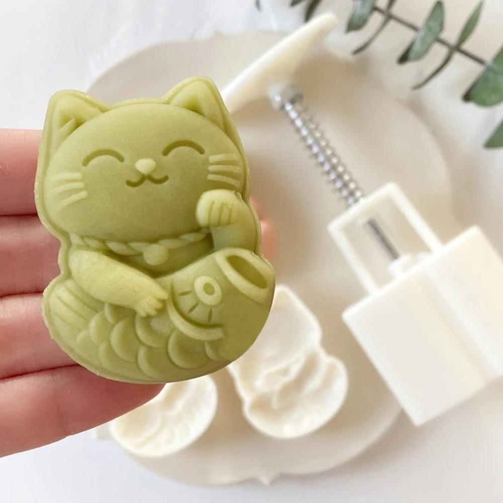2pcs/set Plastic Lucky Cat Shape Mooncake Mold Hand-Press Pastry Mold Household Cookie Mold Bakery Mooncake Mold
2pcs/set Plastic Lucky Cat Shape Mooncake Mold Hand-Press Pastry Mold Household Cookie Mold Bakery Mooncake Mold