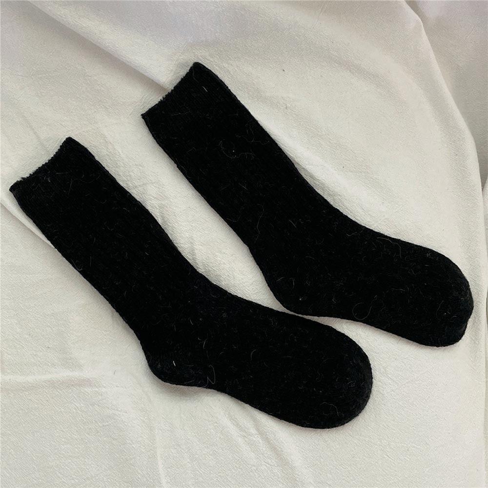 Casual Thicken Warm Mid-Calf Socks Solid Homewear Sleeping Socks Wool Cashmere Long Socks Unisex Black
Casual Thicken Warm Mid-Calf Socks Solid Homewear Sleeping Socks Wool Cashmere Long Socks Unisex Black
