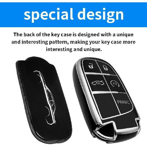 for Dodge Challenger Dodge Charger Creative Logo Key Fob Cover Case Soft TPU Full Protection Key Fob Protector Shell (Challenger, line)
for Dodge Challenger Dodge Charger Creative Logo Key Fob Cover Case Soft TPU Full Protection Key Fob Protector Shell (Challenger, line)