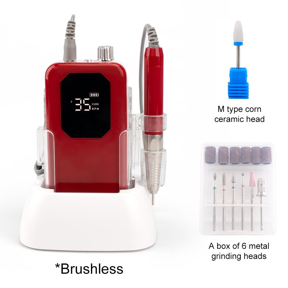 BEPAN Brushless Handpiece Red Rectangle 35000RPM Portable Nail Drill Machine Set for Manicure File Desktop Base UK
BEPAN Brushless Handpiece Red Rectangle 35000RPM Portable Nail Drill Machine Set for Manicure File Desktop Base UK