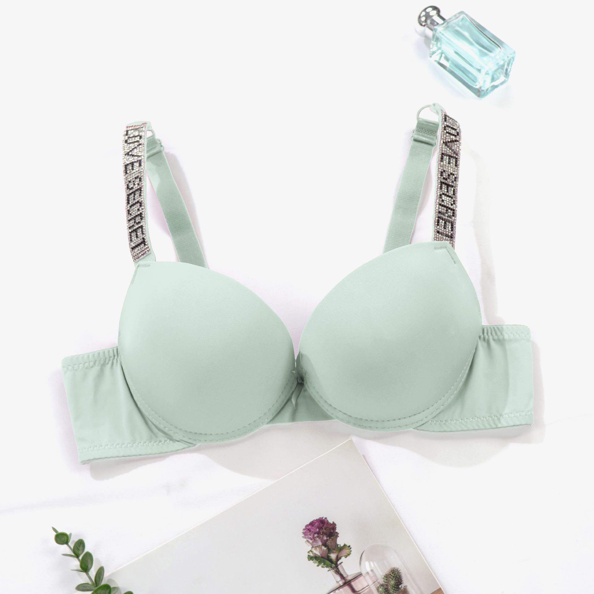 модна нижня білизна з діамантовими ремнями Flash, новий високоякісний бюстгальтер зі збіркою, верхня підтримка, тонкий модний бюстгальтер 95B зелений
модна нижня білизна з діамантовими ремнями Flash, новий високоякісний бюстгальтер зі збіркою, верхня підтримка, тонкий модний бюстгальтер 95B зелений