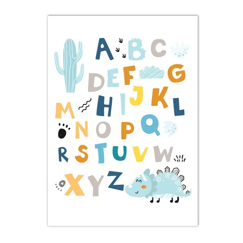 Alphabet and Number Wall Poster for Boys, Custom Name Canvas Painting, Colorful Dinosaur Print, Nursery Wall Art Picture, Kids R 21x30cm No Framed
Alphabet and Number Wall Poster for Boys, Custom Name Canvas Painting, Colorful Dinosaur Print, Nursery Wall Art Picture, Kids R 21x30cm No Framed